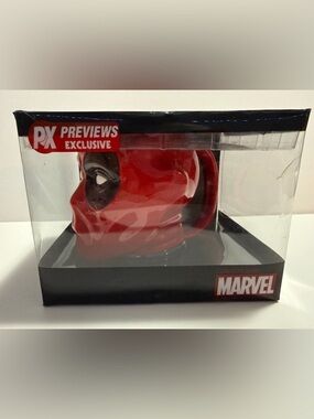 Marvel Deadpool Molded Head Mug PX Previews Exclusive NEW Sealed